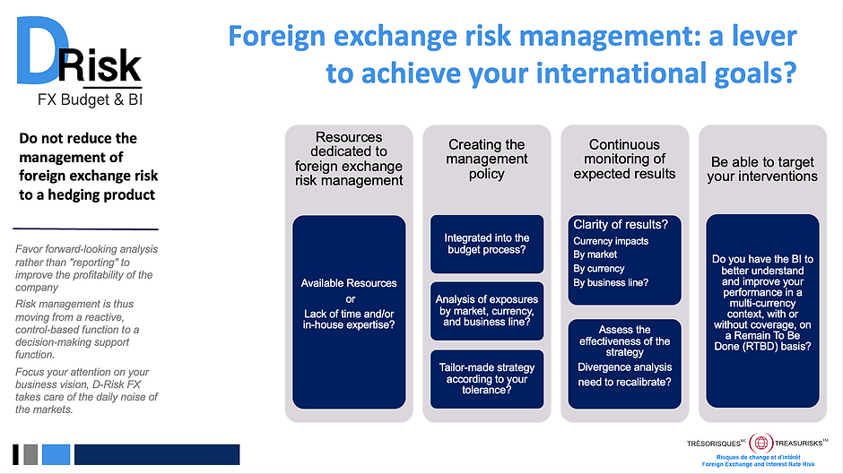 Foreign exchange risk management: a lever to achieve your international goals?