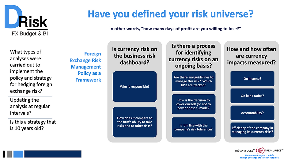 Have you defined your risk universe ?